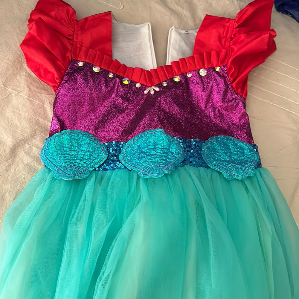 Disney Princess Ariel dress, worn once for special breakfast